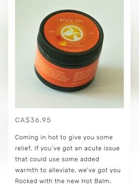 NWT Rock On Hot Balm - 2oz